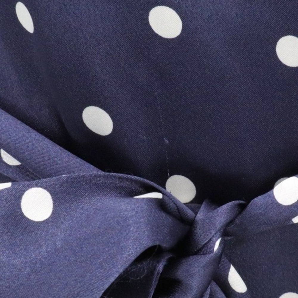 Vintage Victoria's Secret Polka Dot Full Length Robe‎ Blue White M/L Bridal - Picture 11 of 11